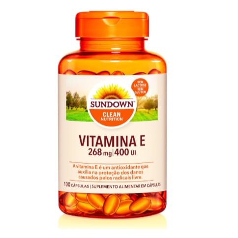 Vitamina E 400ui 100 Softgels Sundown Naturals Sem Glúten Vegano · GTIN 30768032685 — foto 2 de 3