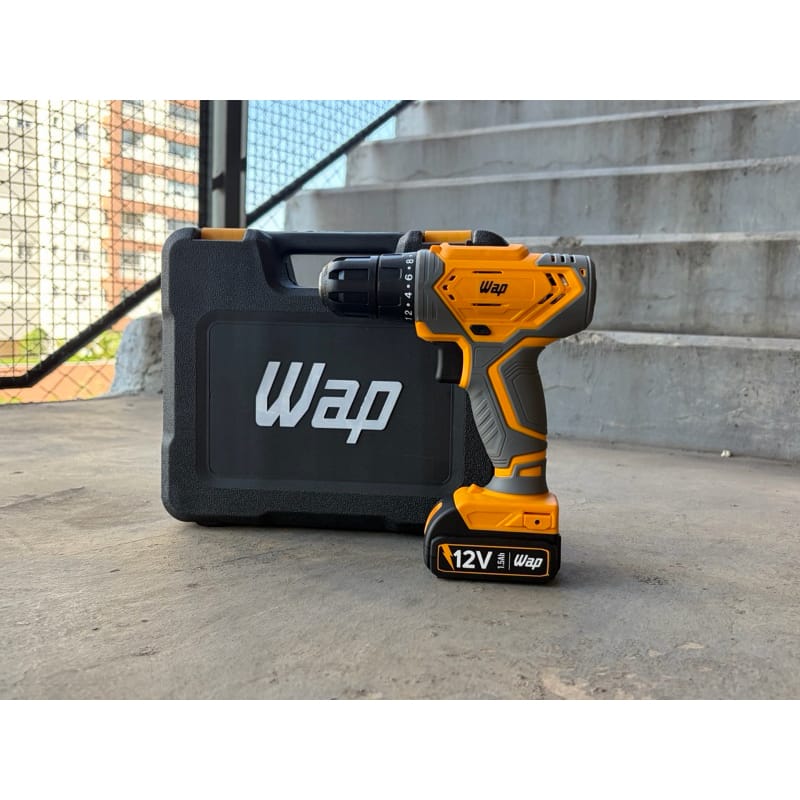Furadeira E Parafusadeira Wf 12k3.2 Wap + Kit 300 Peças Cor… · Cor: Amarelo · Modelo: WF 12K3.2 + 300 PEÇAS — foto 2 de 3