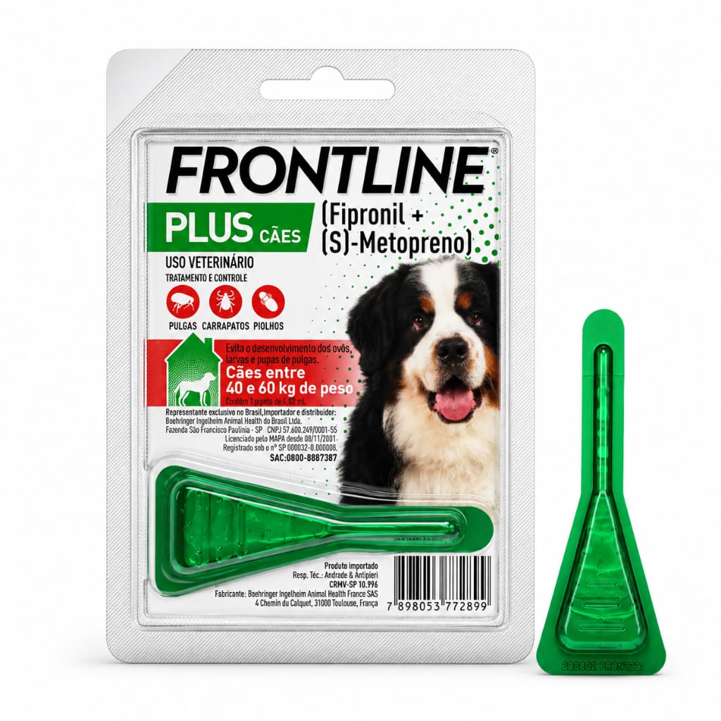Frontline Plus Antipulgas e Carrapatos para Cães 40-60kg 4,02mL — foto 3 de 4