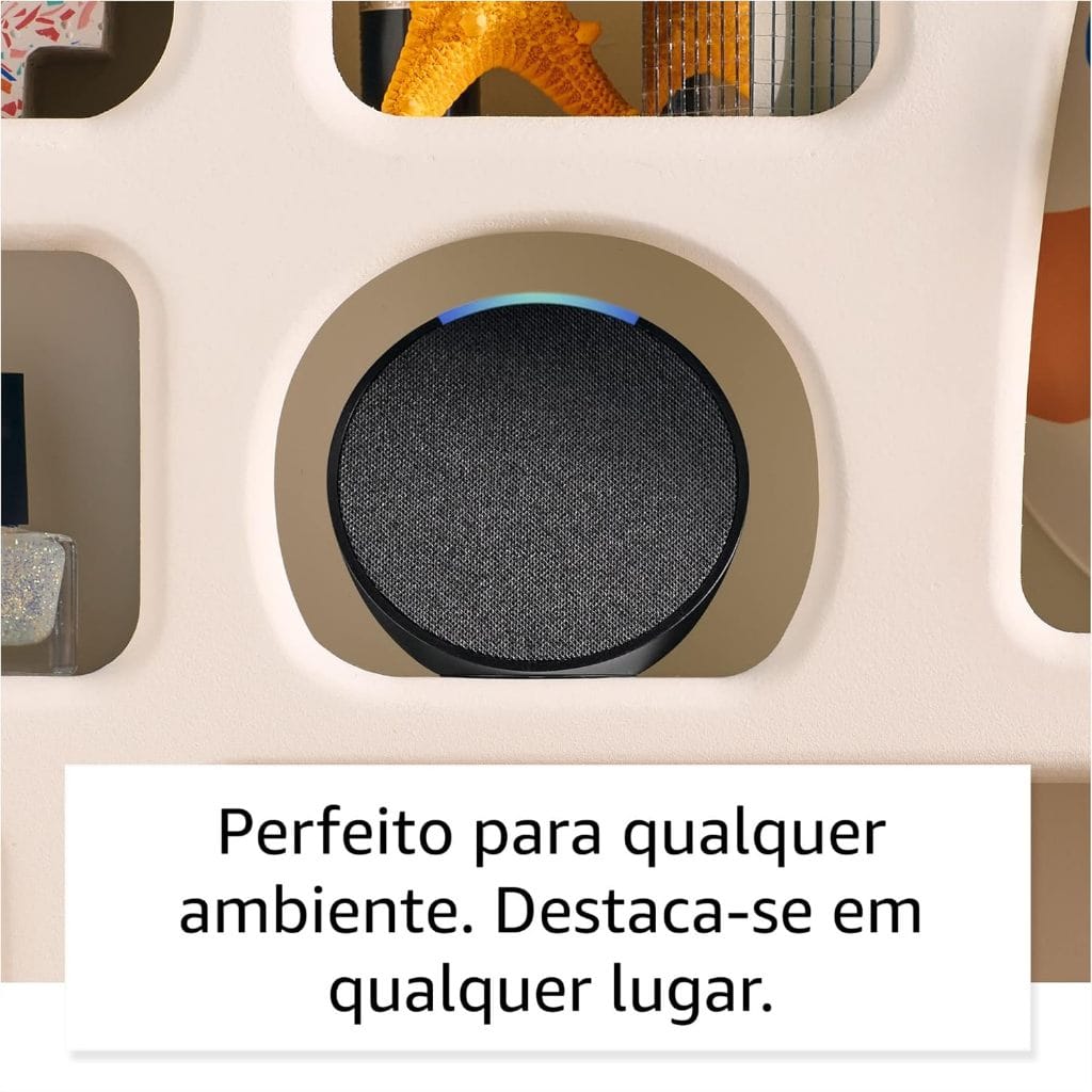Echo Pop Smart Speaker Amazon Cor Preto — foto 2 de 2
