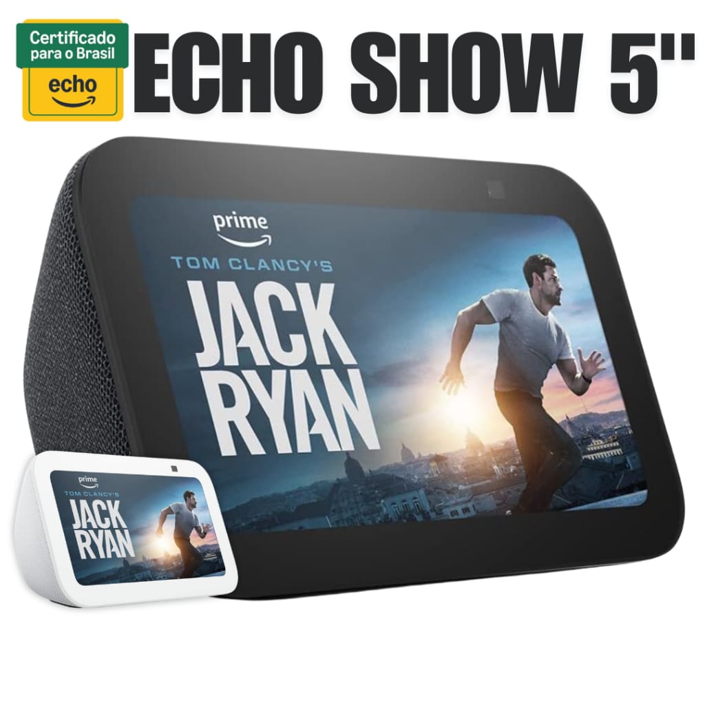 Echo Show 5 Branca (3ª Geração - 2023) Amazon Branco · Tela: 5.512 " — foto 2 de 2