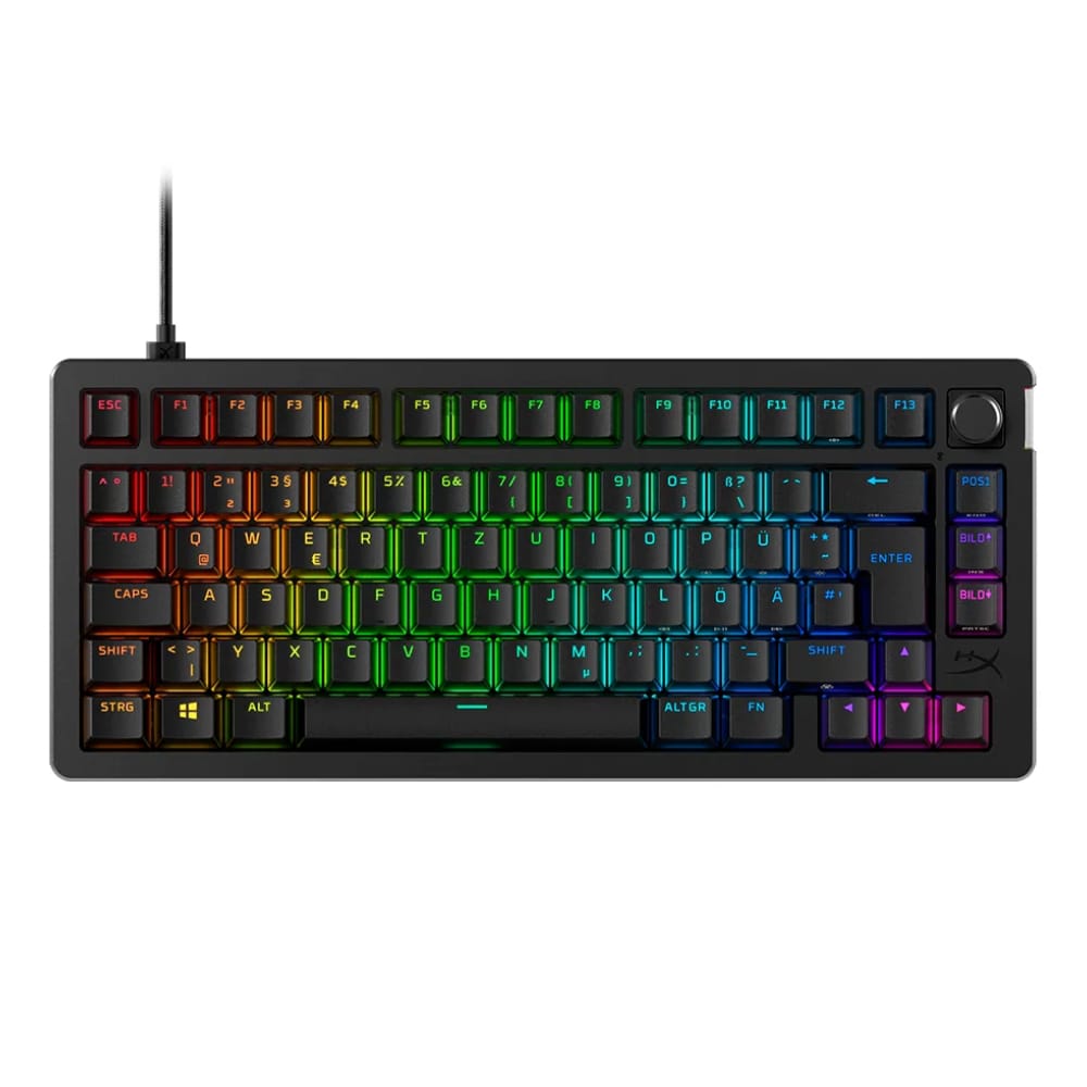 HyperX Alloy Rise 75 Mecânico · Switch Variant: HyperX Linear · Cor: Preto — foto 3 de 4