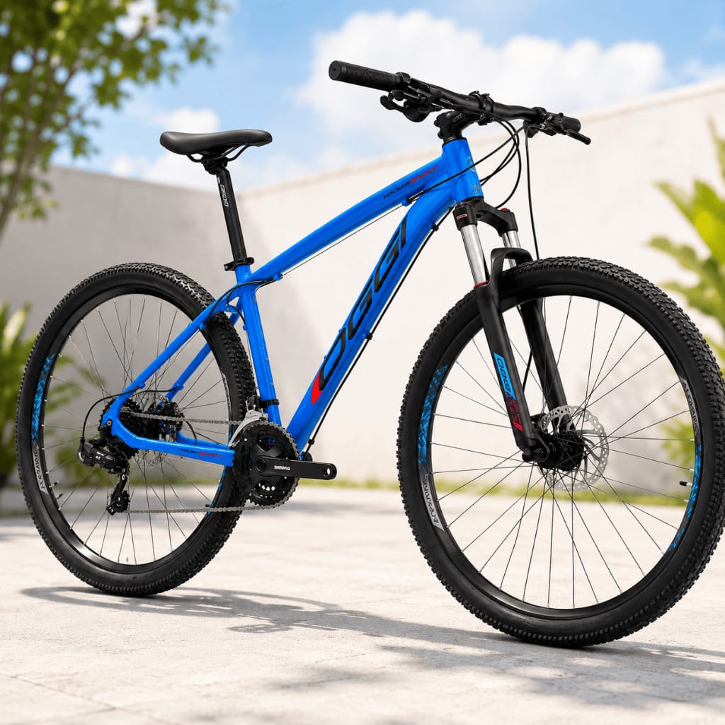 Bicicleta Oggi Hacker Sport · Cor: Preto/Amarelo — foto 4 de 4