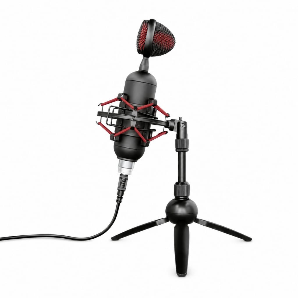 Microfone Gamer Profissional Trust Buzz Gxt 244 Cardioide Usb · Cor: Preto — foto 2 de 2