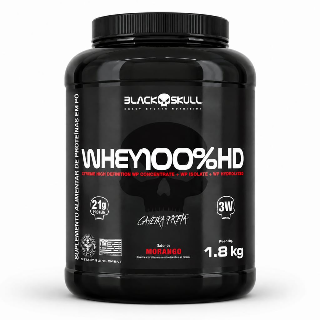 Whey 100% (1,8kg) - Black Skull - Chocolate · GTIN 858455006302 — foto 2 de 2