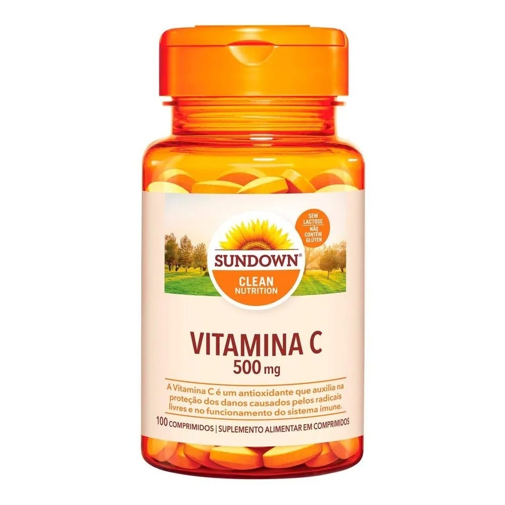 Vitamina C 500mg 100 Comprimidos Sundown · GTIN 30768019525 — foto 2 de 2