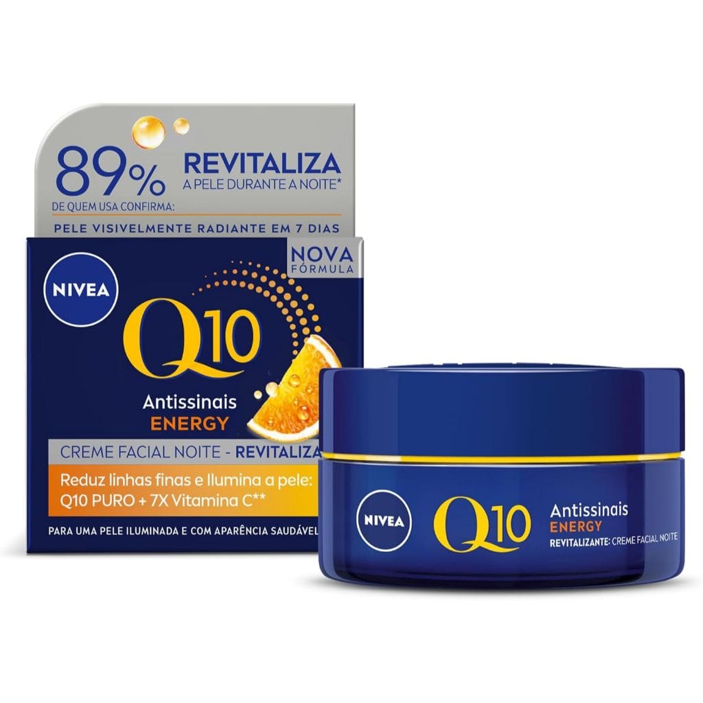 NIVEA Creme Facial Q10 Energy Antissinais Noite 50g, Reduz… · GTIN 4005900779458 — foto 2 de 2