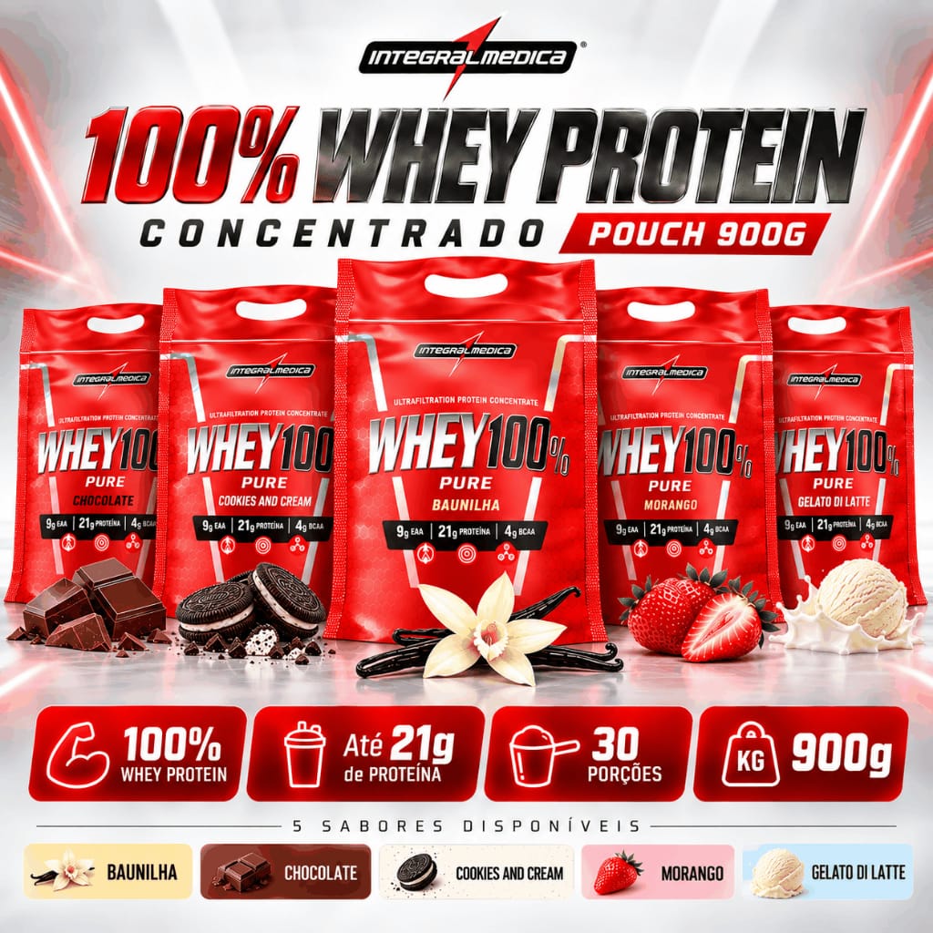 Whey 100% Pure Integralmedica Proteína Pura Sabor Baunilha · GTIN 7734857908570 — foto 6 de 6