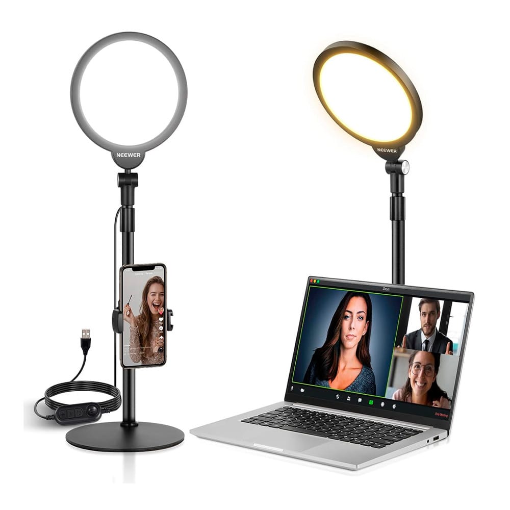 Neewer Luz Ring Light De Mesa 7 Polegadas Para Vídeo R06 · GTIN 7908966952247 — foto 4 de 5