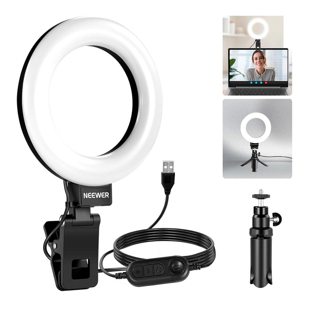 Anel De Luz Ring Light Neewer 5 C/clip Tripé Live Vídeo · GTIN 7908966952230 — foto 3 de 3