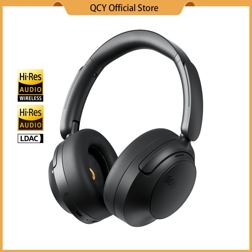 Foto de QCY H3S · ANC: Sim · Capacidade da bateria: 750 mAh · Conectividade: Bluetooth 6.0, LDAC, multipoint