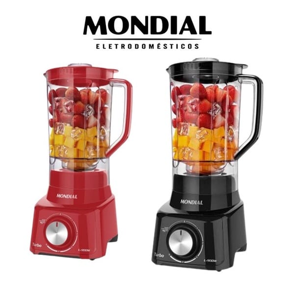 Liquidificador Mondial Turbo Black L900fb 5 Velocidades · Cor: Preto — foto 3 de 3
