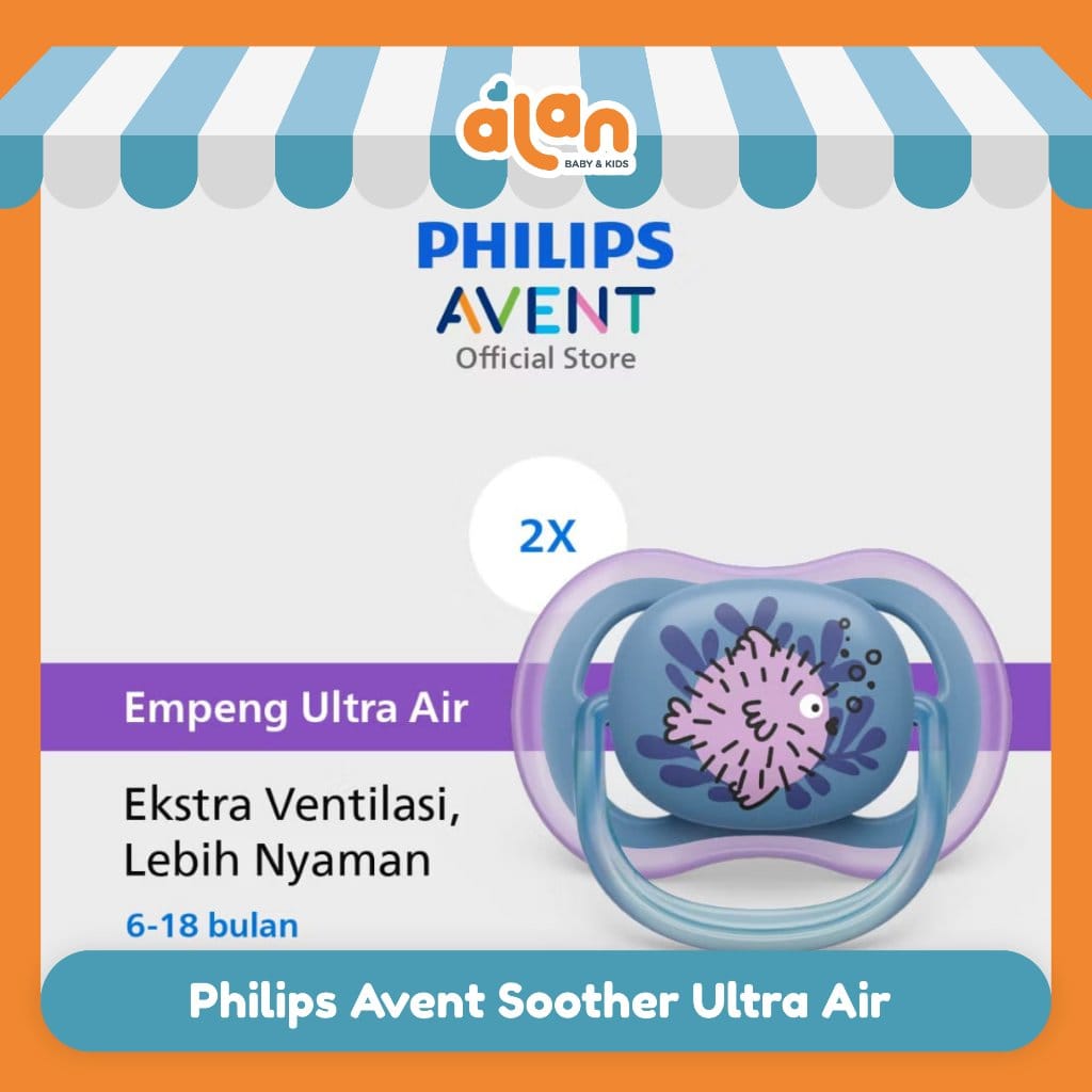 Chupeta de bebê Philips Avent Ultra Air 6-18m · Cor: Rosa · Modelo: Air Ultra — foto 2 de 2