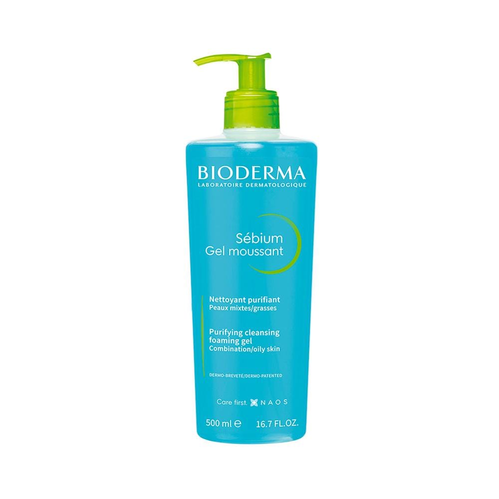 Bioderma Sébium Gel Moussant Limpeza Facial Pump 500 Ml · GTIN 3401393927092 — foto 2 de 2