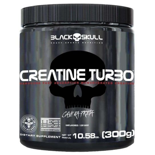 Creatina Turbo Monohidratada Black Skull 300g Sabor Uva 100 · GTIN 7893548713142 — foto 2 de 5