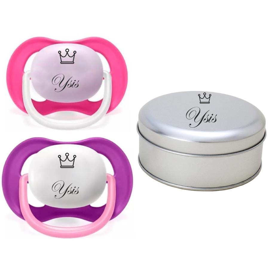 Chupeta Avent Ultra Air Personalizada Com Nome 6-18 Meses · Cor: Rosa · Modelo: Philips Ultra Air — foto 2 de 2