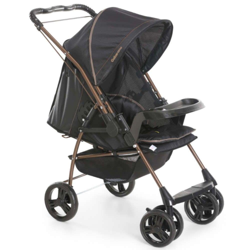 Carrinho Milano Rever Ii E Bebê Conforto Cocoon - Galzerano · Cor: Preto · Modelo: Milano Rever II Cocoon — foto 2 de 2