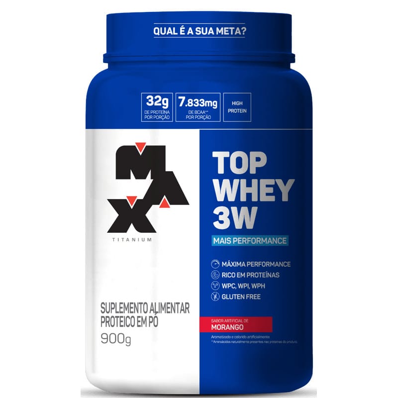 Top Whey Protein 3w 900g - Max Titanium · GTIN 7898629561513 — foto 4 de 5