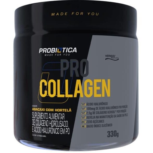 Pro Collagen Verisol - 330g Limão - Probiótica · GTIN 7899941202450 — foto 3 de 3
