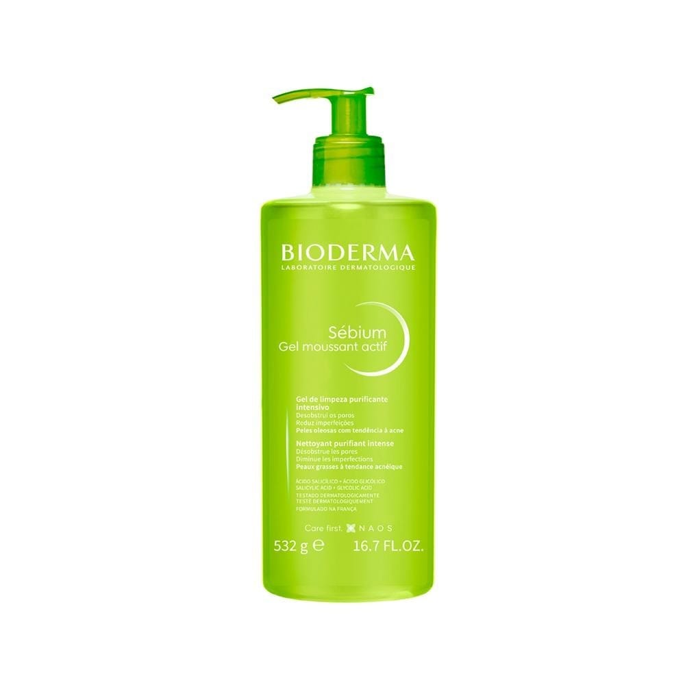 Gel de Limpeza Facial Bioderma Sébium Gel Moussant Actif 500ml… — foto 8 de 8