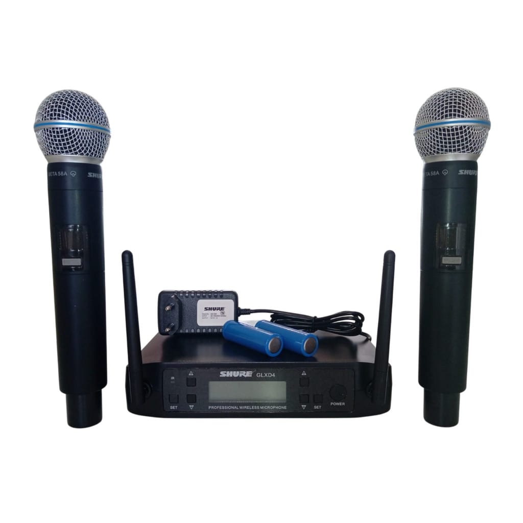 Microfone Shure Sem Fio Duplo Glxd4 Beta 58a · Cor: Preto — foto 4 de 7