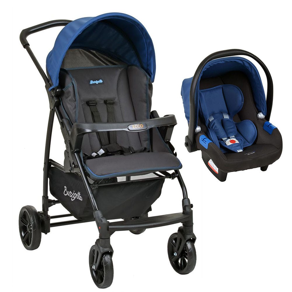 Carrinho De Bebê Travel System Burigotto Ecco Bege + Ninho · Modelo: Ecco + Touring X + Ninho — foto 7 de 8
