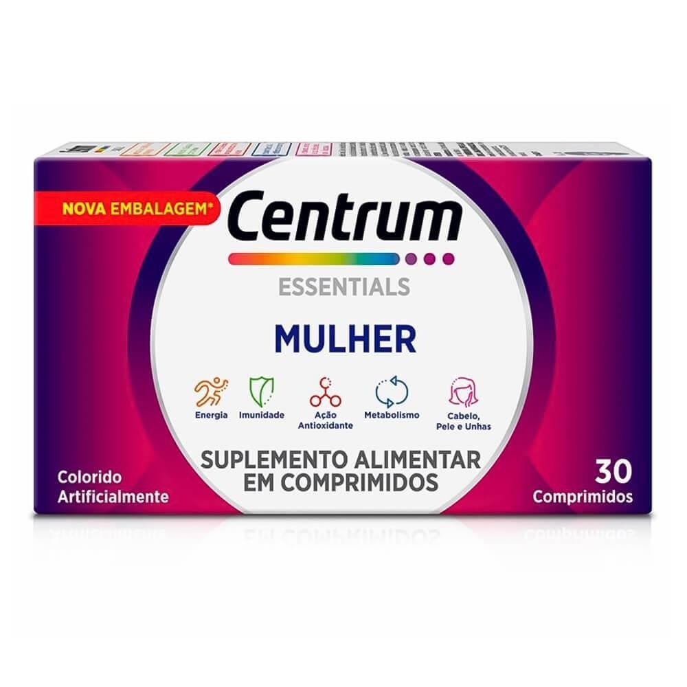 Centrum Essentials Mulher 30 Comprimidos Suplemento Vitamina… · GTIN 7896009498657 — foto 5 de 6