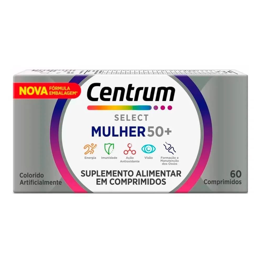 Centrum Select Mulher 50+ 60 Comprimidos Sabor Sem Sabor · GTIN 78960094988213 — foto 4 de 5