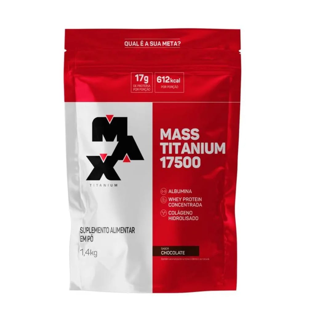 Hipercalórico Max Titanium Gainer Mass Titanium 17500 1,4kg… · GTIN 7791816522048 — foto 3 de 3