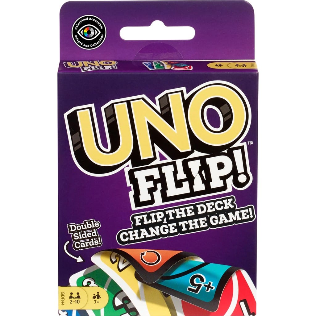 Jogo De Cartas Mattel Uno Flip 112 Cartas Coloridas · GTIN 7899539887731 — foto 2 de 4