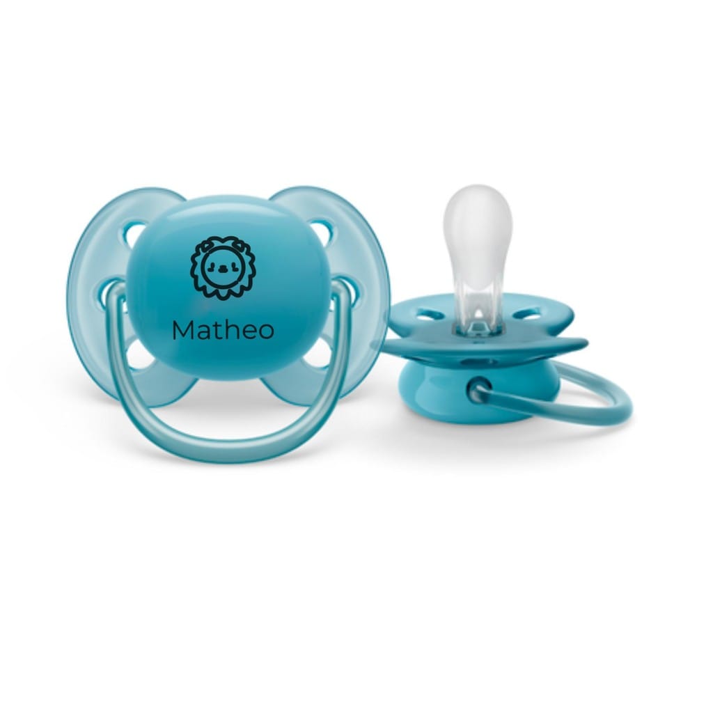 Philips Avent Chupeta Personalizada Avent Ultra Soft Dupla 6-18 · Cor: Azul · Modelo: Ultra Soft 6-18 Meses Azul — foto 3 de 3