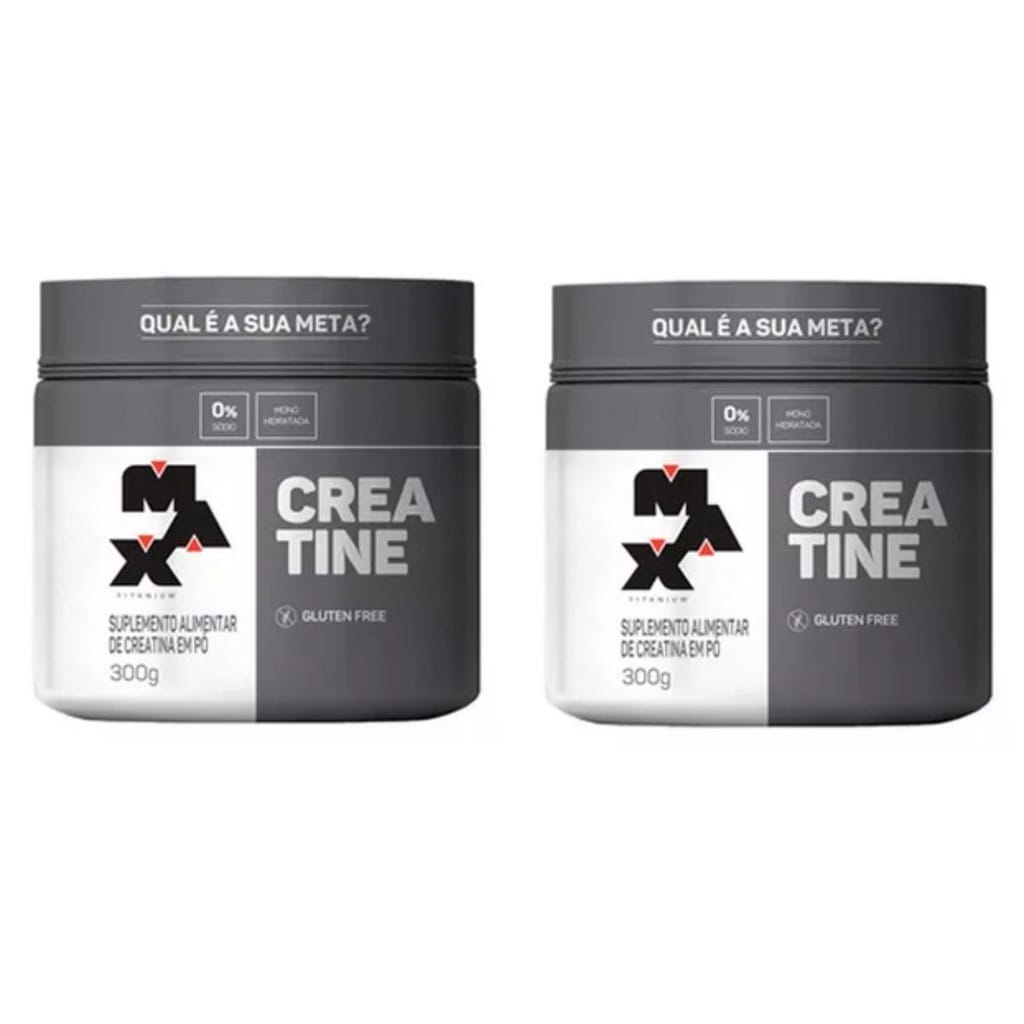 Kit 2x Creatine Monohidratada 300g - Max Titanium Sabor Sem… — foto 8 de 8