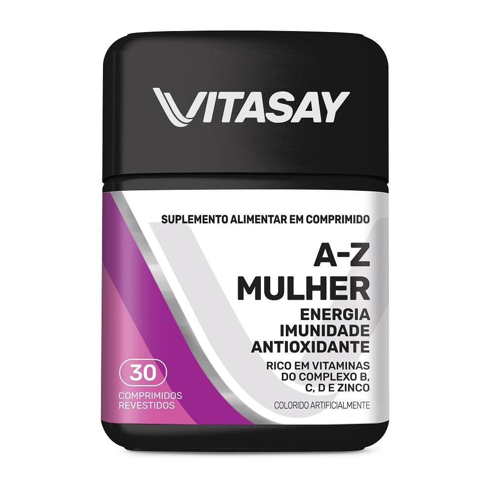 Suplemento Alimentar Vitasay A-Z Mulher 30 Comprimidos… · GTIN 7896094926059 — foto 7 de 7