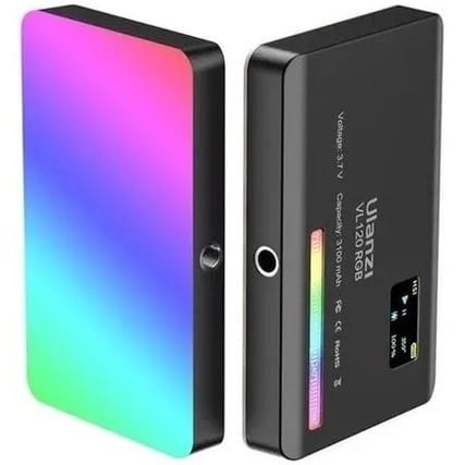 Iluminador Recarregável Ulanzi Vl120 Rgb - 2500k-9000k · GTIN 6972436385157 — foto 2 de 2