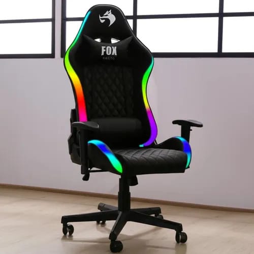 Cadeira Gamer Fox Racer Rgb Led Preta Blush — foto 2 de 2