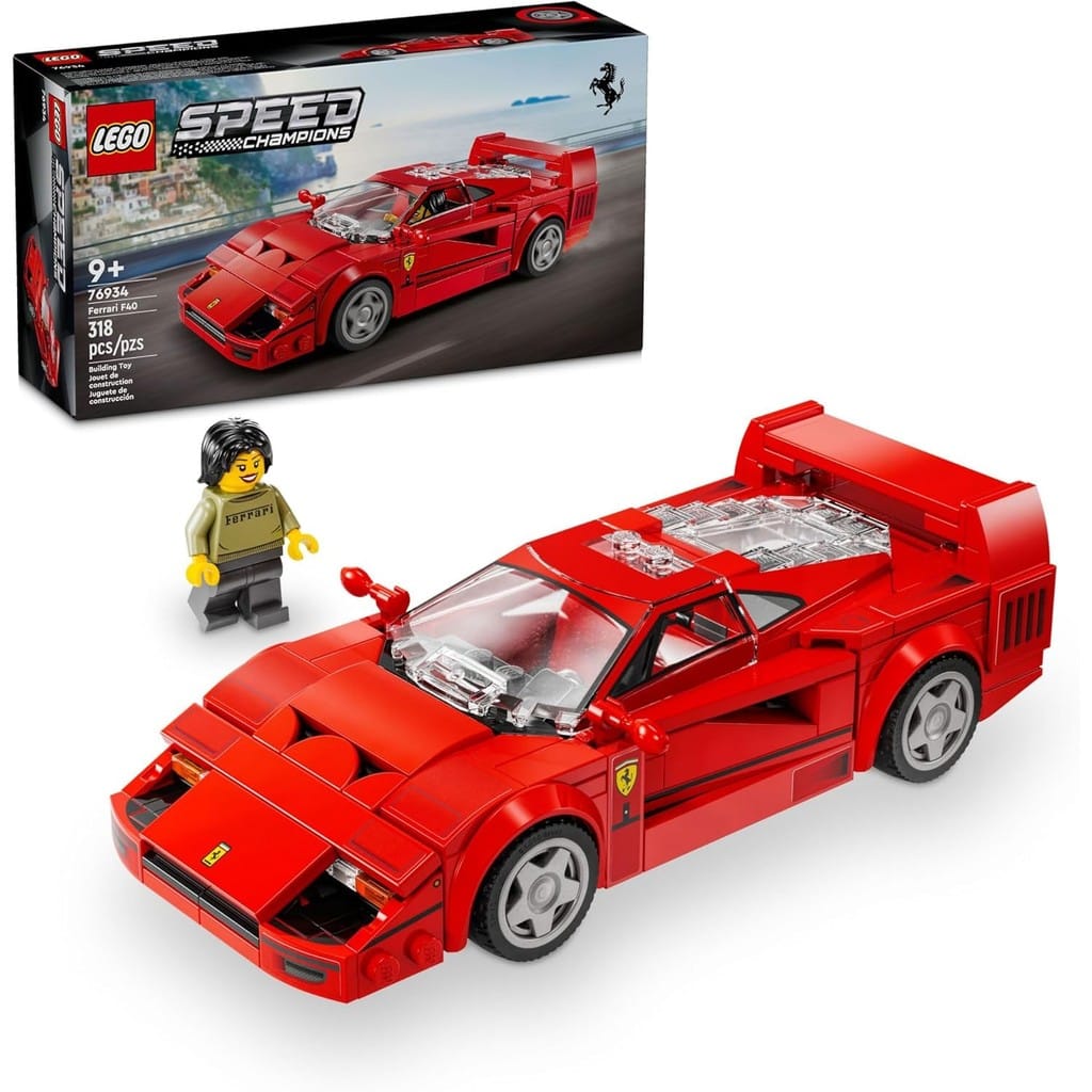 Lego Ferrari F40 Supercar 76934 · Faixa etária: 9+ · Coleção: Speed Champions — foto 2 de 3