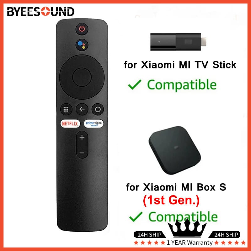 Controle Remoto Xiaomi Bluetooth Para Mi Box Mi TV Stick Google… · Cor: Preto · Modelo: Controle Bluetooth — foto 4 de 4