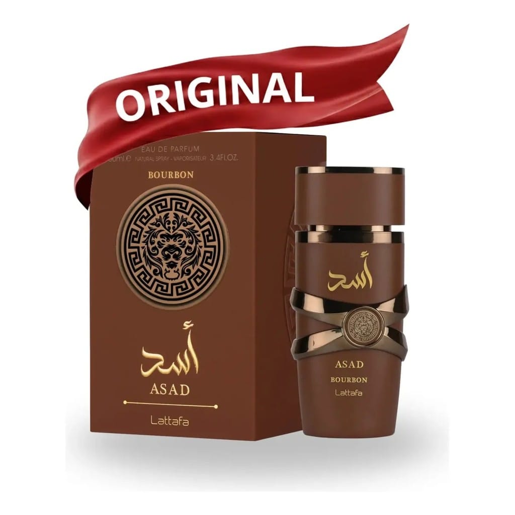 Perfume árabe Lattafa Asad Bourbon 50 ml para homens · GTIN 6976216086814 — foto 6 de 6