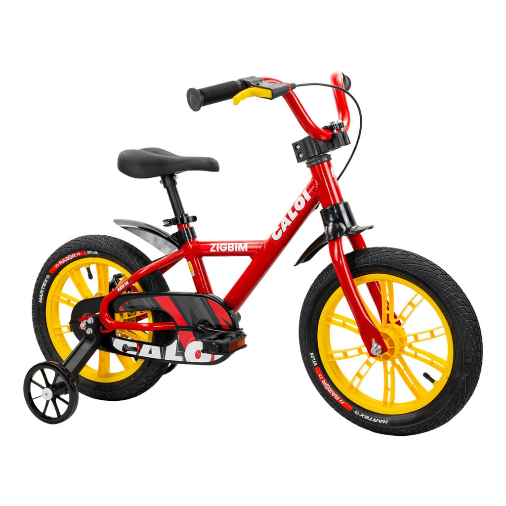 Bicicleta Infantil Aro 14 Vermelho Caloi Zigbim · GTIN 7898322523573 — foto 7 de 7