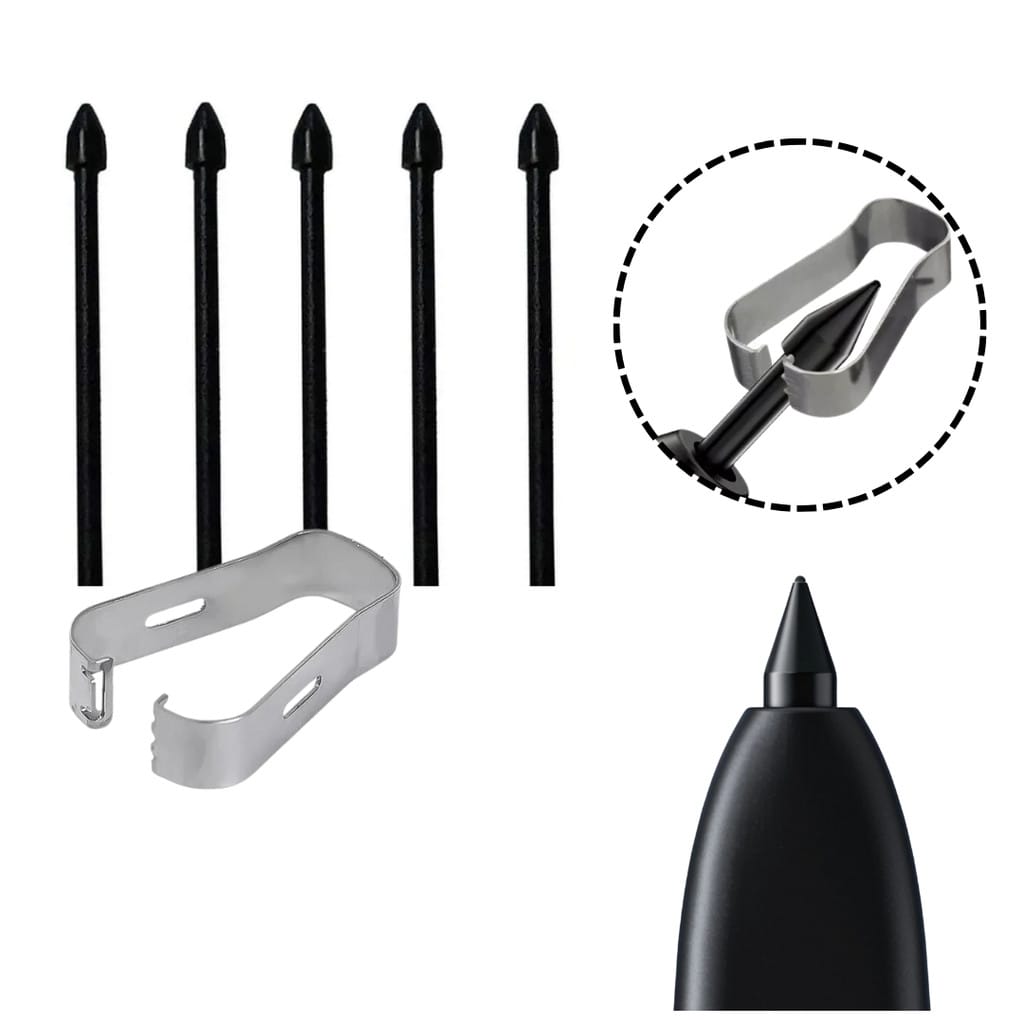 Ponta Reposição S Pen Para Samsung Tab S6 Lite S7 Note 10 20 · Cor: Preto — foto 5 de 6