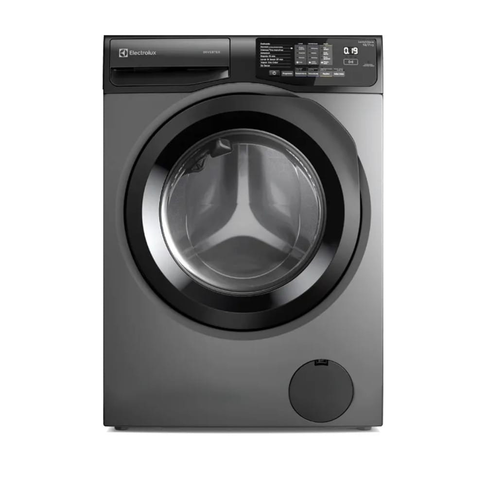 Lava E Seca Electrolux 12kg Cinza Ônix Inverter (lsc12 Cinza · Cor: Inox — foto 2 de 2