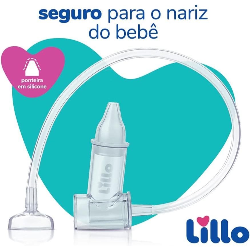 Aspirador Sugador Nasal de Sucção Bucal Lillo Transparente · Modelo: Aspirador Nasal de Sucção — foto 2 de 3