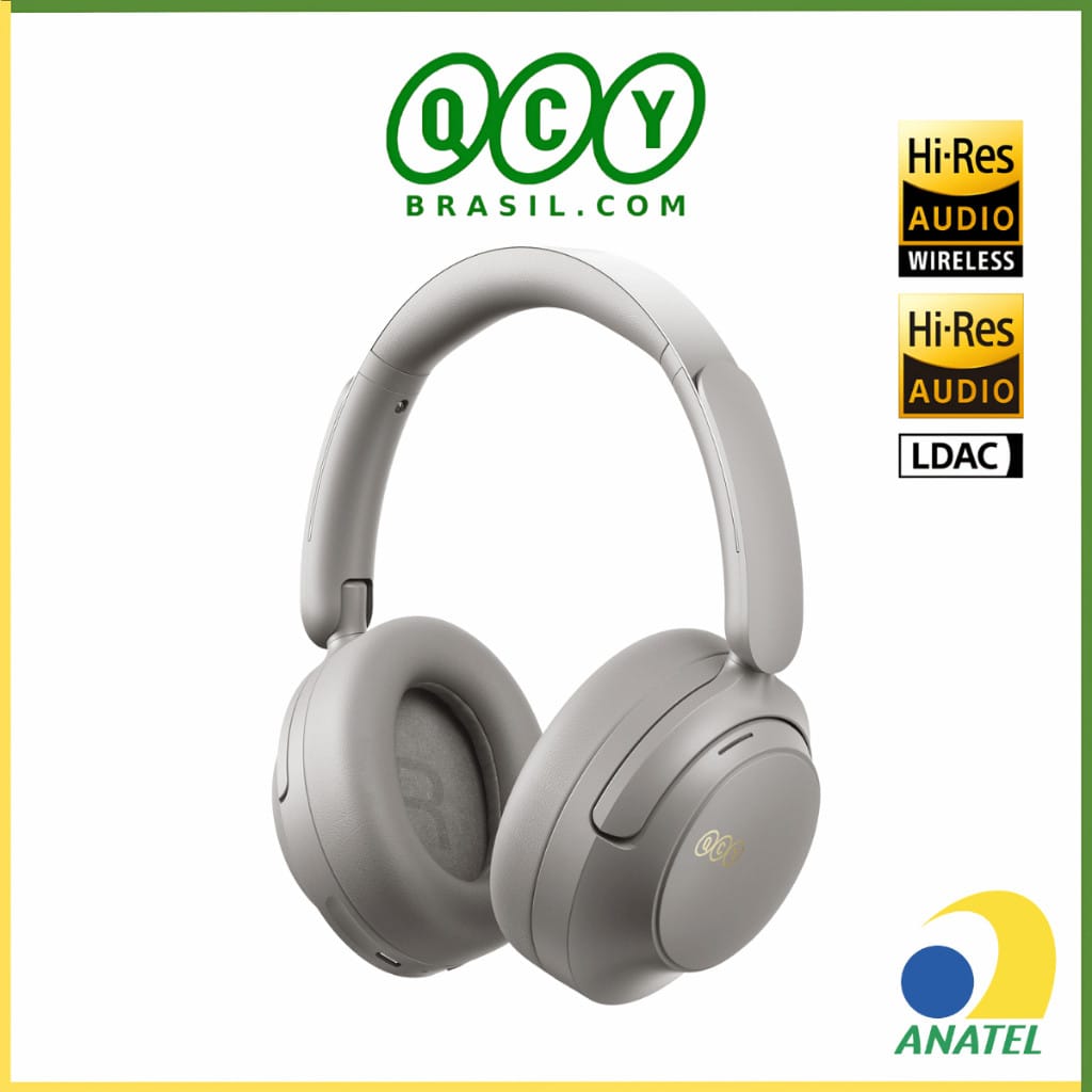 QCY H3S · ANC: Sim · Capacidade da bateria: 750 mAh · Conectividade: Bluetooth 6.0, LDAC, multipoint — foto 2 de 3