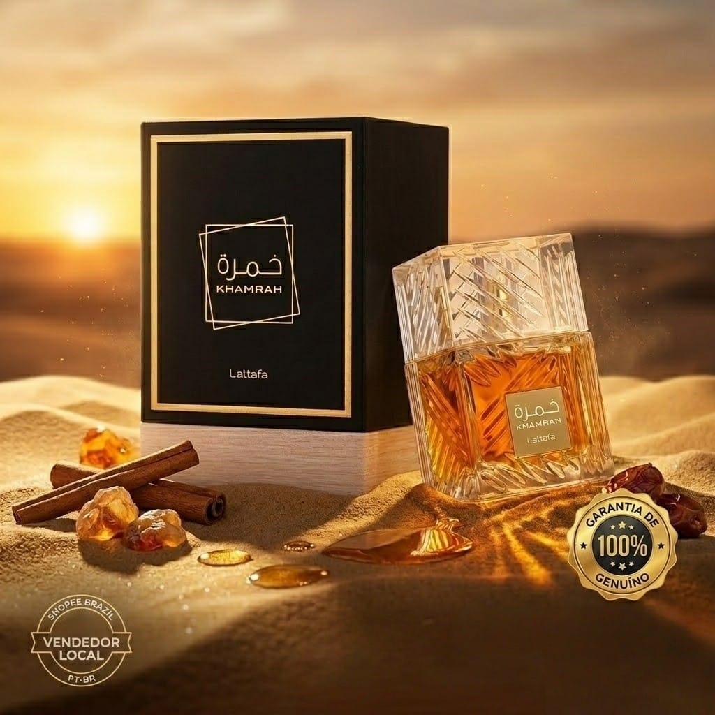 Lattafa Khamrah EDP 100ml para homens · GTIN 8002000034568 — foto 2 de 3
