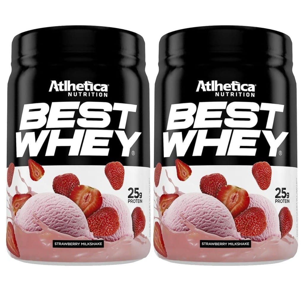 Kit Best Whey Isolado 450g Morango Creatina - Atlhetica · GTIN 7794393003511 — foto 4 de 4