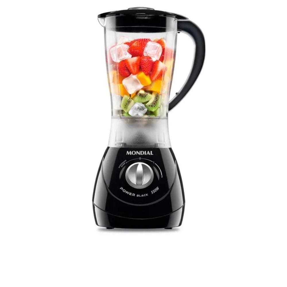 Liquidificador Mondial 2 Velocidades Jarra 1,9l 550w · Cor: Preto — foto 6 de 8