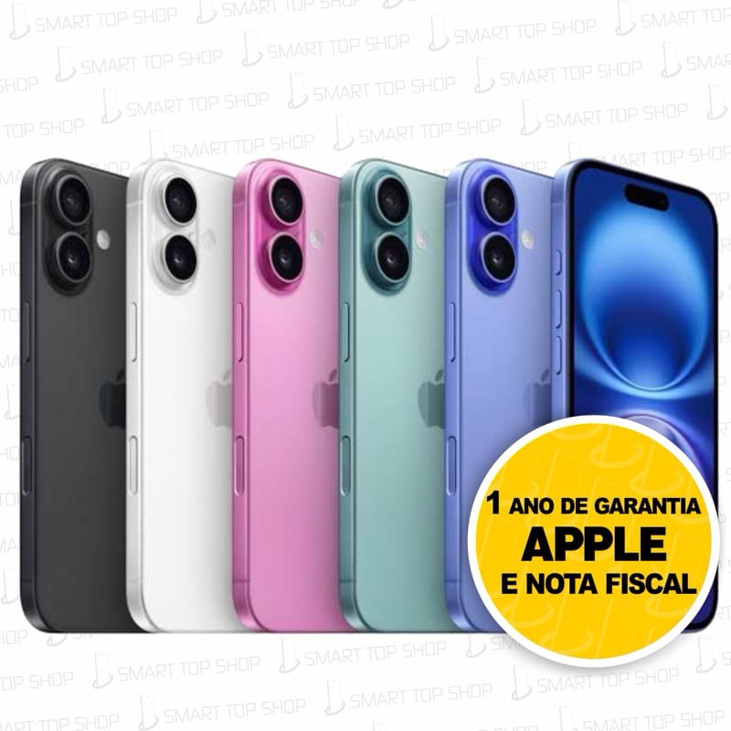 Apple iPhone 16 (somente Esim) (128 GB) - rosa · CPU: A18 · RAM: 8 GB — foto 8 de 8