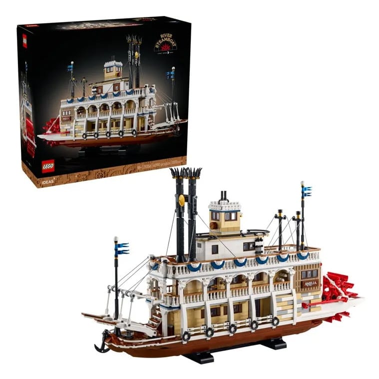 Barco a vapor fluvial Lego Ideas 21356 - 4090 unidades — foto 8 de 8