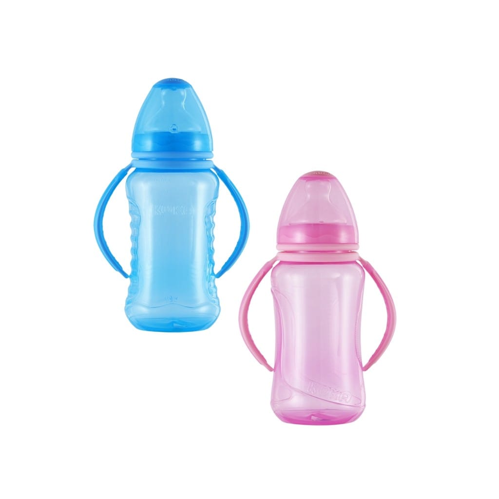 Mamadeira Kuka Aquarela 330ml Rosa Antivazamento Bico Silicone · Modelo: Mamadeira Aquarela Big Kuka — foto 2 de 4