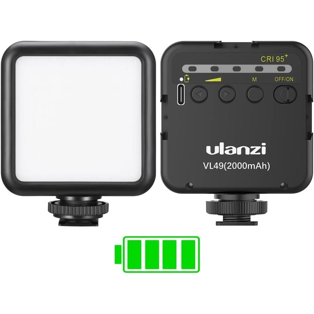 Led de luz led Ulanzi VL VL49 cor branco frio com estrutura… — foto 2 de 4